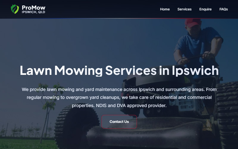 ProMow website example